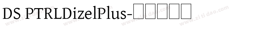 DS PTRLDizelPlus字体转换